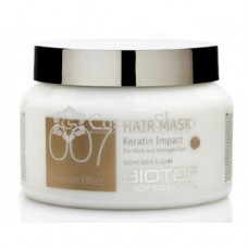 BIOTOP 007 KERATIN IMPACT 30-SECOND  HAIR MASK/ Маска для волос  "Кератин Импакт 30 сек" (550 мл)